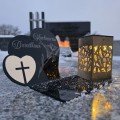 Znicz Kochany Dziadek LED Statuetka Pamięci Duży Lampion Grób DZIEŃ DZIADKA