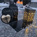 Znicz Kochany Dziadek LED Statuetka Pamięci Duży Lampion Grób DZIEŃ DZIADKA