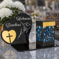 Znicz Kochany Dziadek LED Statuetka Pamięci Duży Lampion Grób DZIEŃ DZIADKA