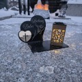 Znicz LED KOCHANA BABCIA Pamięci Duży Lampion DZIEŃ BABCI Wieczna Lampka