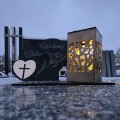 Znicz LED KOCHANA BABCIA Pamięci Duży Lampion DZIEŃ BABCI Wieczna Lampka