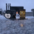 Znicz LED KOCHANA BABCIA Pamięci Duży Lampion DZIEŃ BABCI Wieczna Lampka