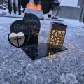 Znicz LED KOCHANA BABCIA Pamięci Duży Lampion DZIEŃ BABCI Wieczna Lampka