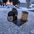 Znicz LED KOCHANA BABCIA Pamięci Duży Lampion DZIEŃ BABCI Wieczna Lampka