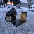 Znicz LED KOCHANA BABCIA Pamięci Duży Lampion DZIEŃ BABCI Wieczna Lampka