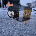 Znicz LED KOCHANA BABCIA Pamięci Duży Lampion DZIEŃ BABCI Wieczna Lampka