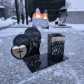 Znicz LED KOCHANA BABCIA Pamięci Duży Lampion DZIEŃ BABCI Wieczna Lampka