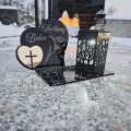 Znicz LED KOCHANA BABCIA Pamięci Duży Lampion DZIEŃ BABCI Wieczna Lampka