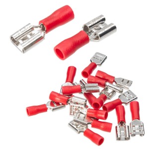 16 szt KONEKTOR IZOLOWANY ŻEŃSKI 0,5-1,5mm AWG 22-16 ROZMIAR 6,3