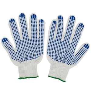 RĘKAWICE ROBOCZE OCHRONNE BHP ROZ. 10 XL RĘKAWICZKI KROPKOWANE