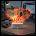 PREZENT NA WALENTYNKI Statuetka LED ze zdjęciem dla NIEJ dla NIEGO GRATIS