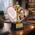 Personalizowana statuetka ze zdjęciami PREZENT na WALENTYNKI dla Pary