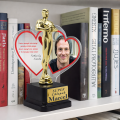 Personalizowana statuetka ze zdjęciami PREZENT na WALENTYNKI dla Pary