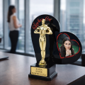 Personalizowana statuetka ze zdjęciami PREZENT na WALENTYNKI dla Pary