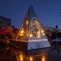 Znicz LED Piramida 20cm PERSONALIZOWANY grawer ZDJĘCIE Babcia Dziadek