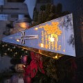ZNICZ LED z KRZYŻEM efekt płomienia LAMPION na GRÓB cmentarz RELIGIJNY