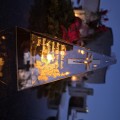 ZNICZ LED z KRZYŻEM efekt płomienia LAMPION na GRÓB cmentarz RELIGIJNY
