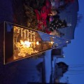 ZNICZ LED z KRZYŻEM efekt płomienia LAMPION na GRÓB cmentarz RELIGIJNY