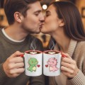 Zestaw KUBKI ŚMIESZNY prezent na WALENTYNKI dla NIEJ niego DLA ZAKOCHANYCH