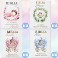 Pamiątka na KOMUNIĘ ŚWIĘTĄ CHRZEST BIBLIA PISMO ŚW nadruk z imieniem