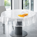 Przezroczysta CERATA OBRUS Plamoodporny okrągły 90cm PVC WODOODPORNY