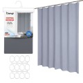 ZASŁONA PRYSZNICOWA 180X200 DO WANNY Kabiny Zasłonka Pod Prysznic SZARA