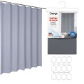 ZASŁONA PRYSZNICOWA 180X200 DO WANNY Kabiny Zasłonka Pod Prysznic SZARA