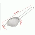 SITKO KUCHENNE DO CUKRU PUDRU CIASTA MĄKI STAL NIERDZEWNA SITO 10x24cm