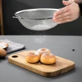 SITKO KUCHENNE DO CUKRU PUDRU CIASTA MĄKI STAL NIERDZEWNA SITO 10x24cm