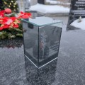 Ekskluzywny ZNICZ LED z cytatem pamięci LUSTRO WENECKIE nieskończony ogień