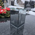Ekskluzywny ZNICZ LED z cytatem pamięci LUSTRO WENECKIE nieskończony ogień