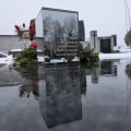 Ekskluzywny ZNICZ LED z cytatem pamięci LUSTRO WENECKIE nieskończony ogień