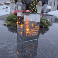 Ekskluzywny ZNICZ LED z cytatem pamięci LUSTRO WENECKIE nieskończony ogień
