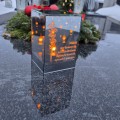 Ekskluzywny ZNICZ LED z cytatem pamięci LUSTRO WENECKIE nieskończony ogień