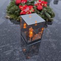 Ekskluzywny ZNICZ LED z cytatem pamięci LUSTRO WENECKIE nieskończony ogień