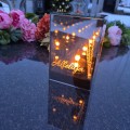 ZNICZ LED efekt płomienia LAMPION na GRÓB cmentarz WIELKANOC BAZIE