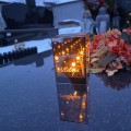 ZNICZ LED efekt płomienia LAMPION na GRÓB cmentarz WIELKANOC BAZIE