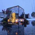 Znicz LED 15 cm PERSONALIZOWANY znicz ZE ZDJĘCIEM grawer mama dziadek