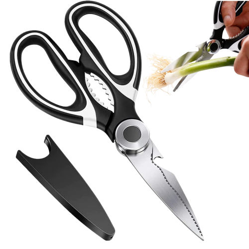 NOŻYCE KUCHENNE DO KUCHNI NOŻYCZKI STAL DO MIĘSA CIĘCIA DROBIU KURCZAKA RYB