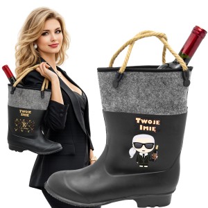 Kalosz na Wino Torebka z Imieniem Prezent dla Kobiet dziewczyny przyjaciół