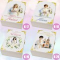 Personalizowane pudełko na PIERWSZĄ KOMUNIĘ ŚWIĘTĄ drewniane białe UV imię dedykacja