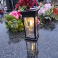 ZNICZ SOLARNY LED LAMPION LAMPA NA GRÓB STATUETKA NA CMENTARZ