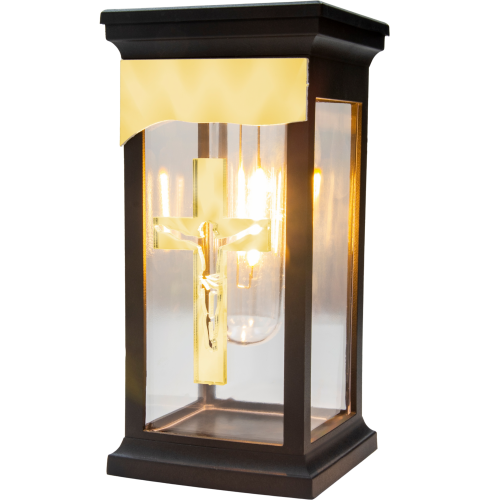 ZNICZ SOLARNY LED LAMPION LAMPA NA GRÓB STATUETKA NA CMENTARZ