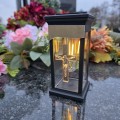 ZNICZ SOLARNY LED LAMPION LAMPA NA GRÓB STATUETKA NA CMENTARZ