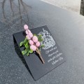 ZNICZ dekoracja STROIK na grób WIELKANOCNY podstawka na cmentarz WIELKANOC