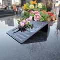 ZNICZ dekoracja STROIK na grób WIELKANOCNY podstawka na cmentarz WIELKANOC