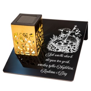 ZNICZ solarny LED STROIK na grób WIELKANOCNY znicze na cmentarz WIELKANOC