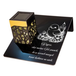 ZNICZ solarny LED STROIK na grób WIELKANOCNY znicze na cmentarz WIELKANOC