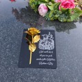 ZNICZ dekoracja STROIK na grób WIELKANOCNY podstawka na cmentarz WIELKANOC