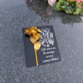 ZNICZ dekoracja STROIK na grób WIELKANOCNY podstawka na cmentarz WIELKANOC